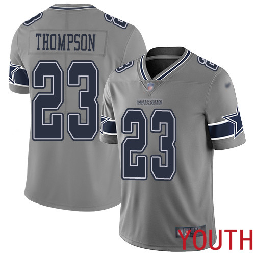 Youth Dallas Cowboys Limited Gray Darian Thompson #23 Inverted Legend NFL Jersey